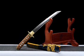 The Gorudo Ume Handmade Tanto Katana Clay Tempered T10 Steel